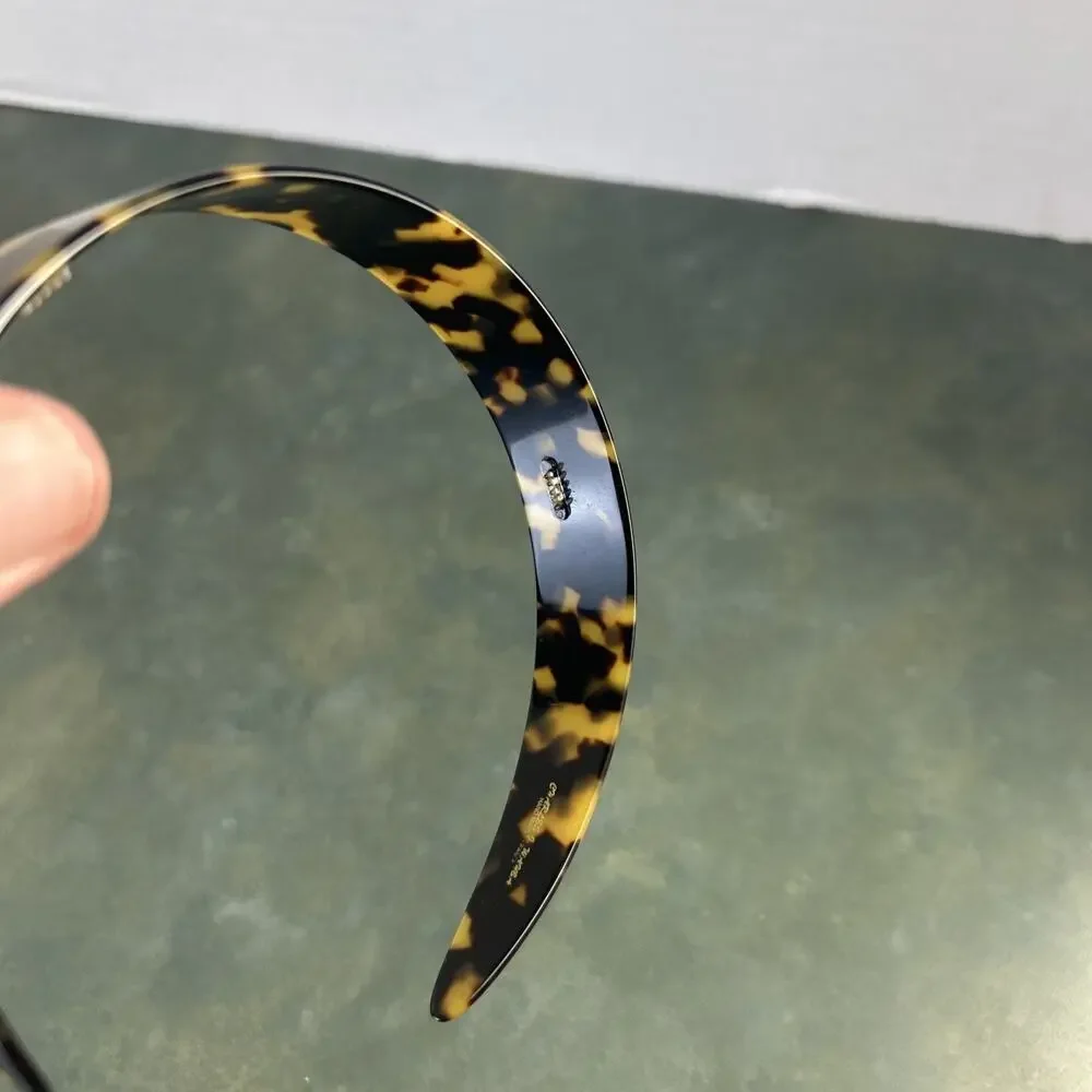 Vintage Charles J Wahba Tortoiseshell Wide Headband Handmade France Hair Band